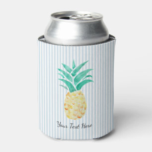 Benutzerdefinierte Ananas-Malerei Küstenblaue Stre Dosenkühler