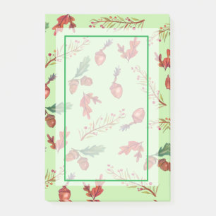 Benutzerdefinierte Anmerkungen zum Herbstmuster Post-it Klebezettel