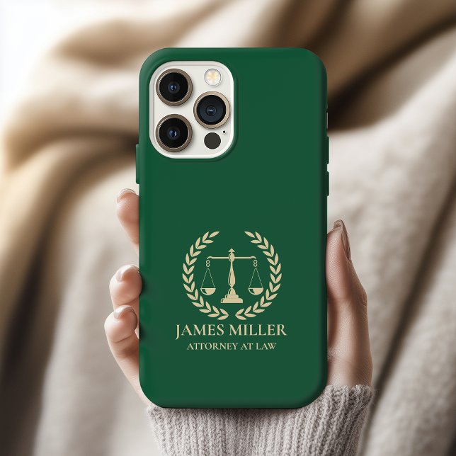 Benutzerdefinierte Anwalts-Handyhülle, Dankeschön- iPhone 15 Pro Hülle (attorney thank you gift case, personalized professional lawyer gift, custom lawyer graduation gift)