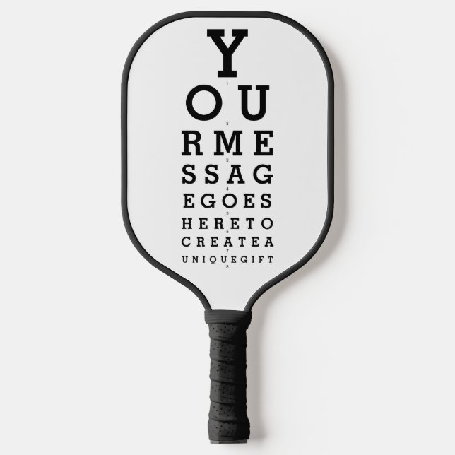 Benutzerdefinierte Anzeige für Optimierungsdiagram Pickleball Schläger (Vorderseite)