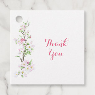 Benutzerdefinierte Apple-Blüten-Braut Braut Hochze Geschenkanhänger