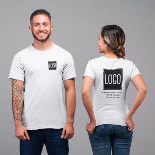 Benutzerdefinierte Arbeitskleidung mit Logo vorne T-Shirt