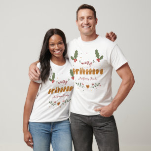Benutzerdefinierte ASL Frohe Weihnachten Lebkuchen T-Shirt