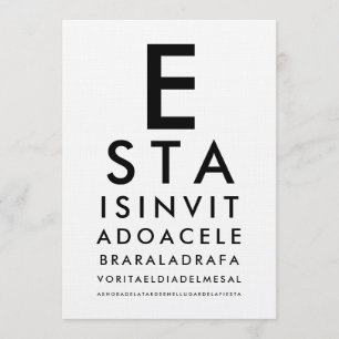 Benutzerdefinierte Augenheilkunde Optometrie Sehte Einladung
