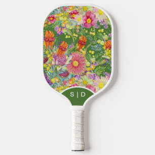 Benutzerdefinierte australische Wildblumen Pickleball Schläger