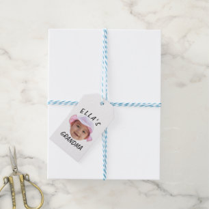 Benutzerdefinierte Baby-Gesicht Foto Text Oma Geschenkanhänger