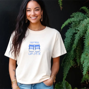 Benutzerdefinierte Baby-Name Booties Schwangerscha T-Shirt