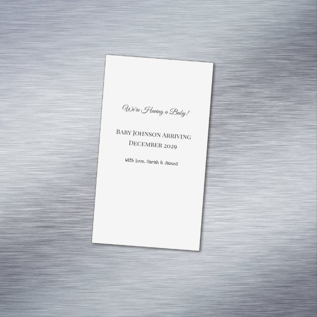 Benutzerdefinierte Baby-Revecard Magnetische Visitenkarte (Beispiel)