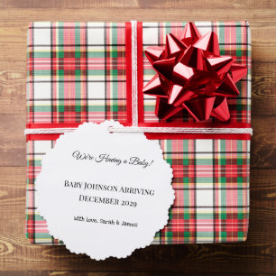 Benutzerdefinierte Baby-Revecard Ornament Karte