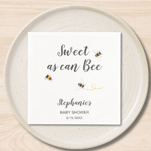 Benutzerdefinierte Baby Shower für Bienen Serviette