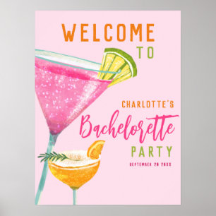 Benutzerdefinierte Bachelorette-Party-Willkommen-P Poster