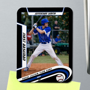 Benutzerdefinierte Baseball-Andenken in lebendigem Magnet