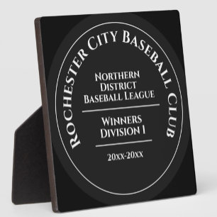 Benutzerdefinierte Baseball-Club-Meisterschafts-Tr Fotoplatte
