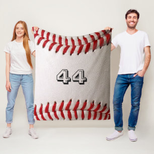Benutzerdefinierte Baseball-Nummern-Kunst – High-D Fleecedecke