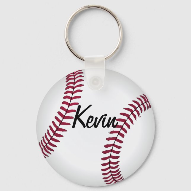 benutzerdefinierte Baseball-Schlüsselkette Schlüsselanhänger (Vorderseite)