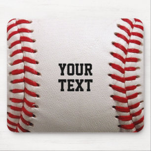 Benutzerdefinierte Baseballstiche & Leder-Sportgra Mousepad