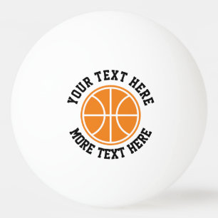 Benutzerdefinierte Basketball-Symbol-Tischtennis-P Tischtennisball