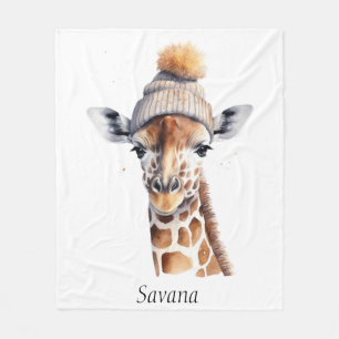 Benutzerdefinierte Beanie Bunch Giraffe Wintermütz Fleecedecke