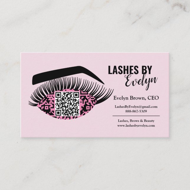 Benutzerdefinierte Beauty Lashes Business Cards |  Visitenkarte (Vorderseite)