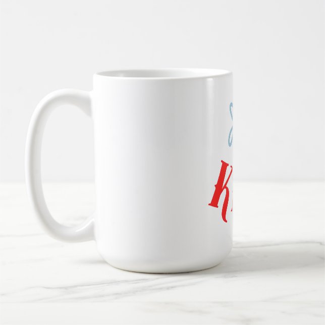 Benutzerdefinierte Bee Kind Personalisierte Gesche Kaffeetasse (Links)