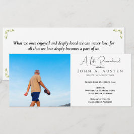 Benutzerdefinierte Beerdigungskarte - Flachkarte