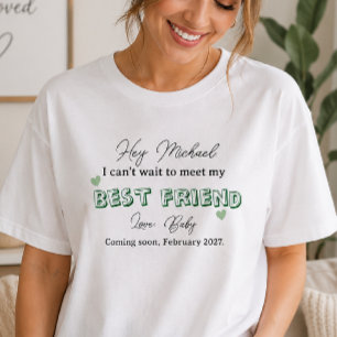 benutzerdefinierte Bekanntgabe Schwangerschaft T-Shirt