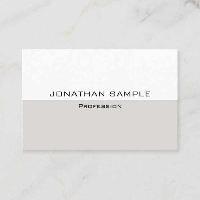 Benutzerdefinierte Berufliche Elegante Moderne Vor Visitenkarte (Vorderseite)