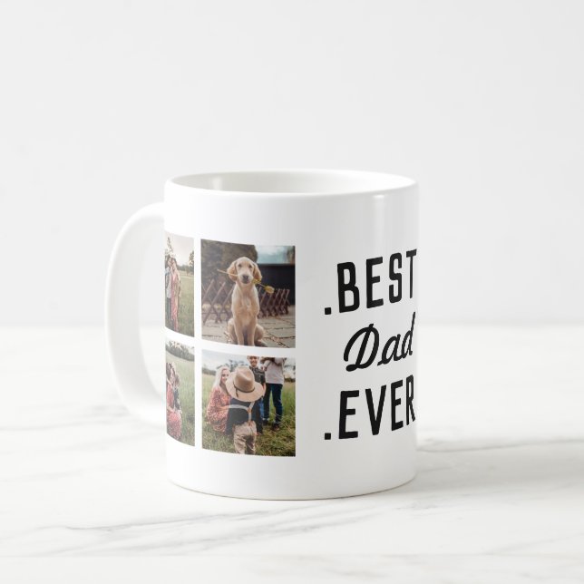 Benutzerdefinierte Best Vater je Foto Tasse (Vorderseite Links)