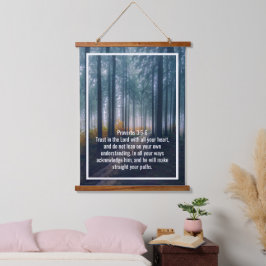 Benutzerdefinierte Bibelverse Zitate und personali Wandteppich Mit Holzrahmen
