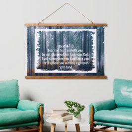 Benutzerdefinierte Bibelverse Zitate und personali Wandteppich Mit Holzrahmen