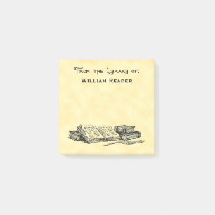 Benutzerdefinierte Bibliothek von Vintagen Büchern Post-it Klebezettel