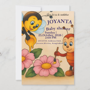 Benutzerdefinierte Biene Baby Shower Save The Date