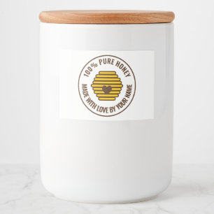 Benutzerdefinierte Bienenstock-Geschäftslogo-Honig Lebensmitteletikett