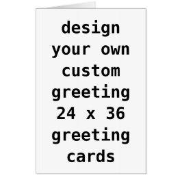Benutzerdefinierte Big Card, größere Karten (24" x