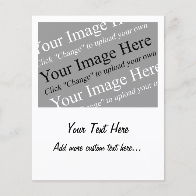 Benutzerdefinierte Bild- und Textvorlage für Flyer (Vorne)