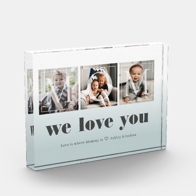 Benutzerdefinierte BildCollage bearbeiten für Mama Fotoblock (Links)