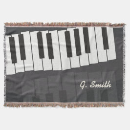 Benutzerdefinierte Black and White Piano Tastatur. Decke