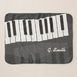 Benutzerdefinierte Black and White Piano Tastatur. Sherpadecke