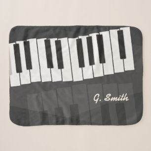 Benutzerdefinierte Black and White Piano Tastatur. Sherpadecke
