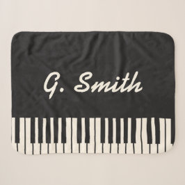 Benutzerdefinierte Black and White Piano Tastatur. Sherpadecke