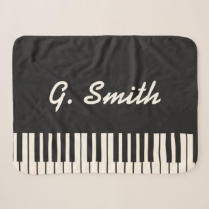 Benutzerdefinierte Black and White Piano Tastatur. Sherpadecke