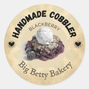Benutzerdefinierte BlackBerry Cobbler-Labels   Vin Runder Aufkleber