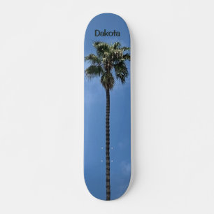 Benutzerdefinierte Blaue Himmel Palme Baum Name Skateboard