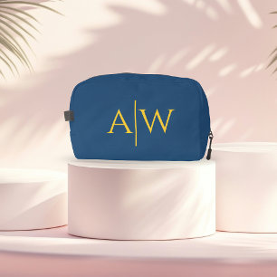 Benutzerdefinierte blaue Kulturbeutel-Tasche für M Waschbeutel