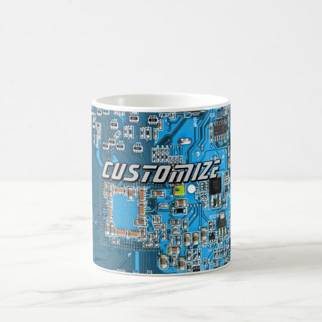 Benutzerdefinierte blaue Leiterplatte für IT-Exper Kaffeetasse (Mittel)