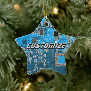 Benutzerdefinierte blaue Leiterplatte für IT-Exper Keramik Ornament