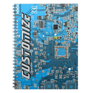 Benutzerdefinierte blaue Leiterplatte für IT-Exper Notizblock