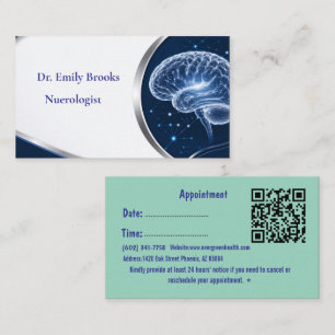 Benutzerdefinierte blaue Neurologe Visitenkarte mi