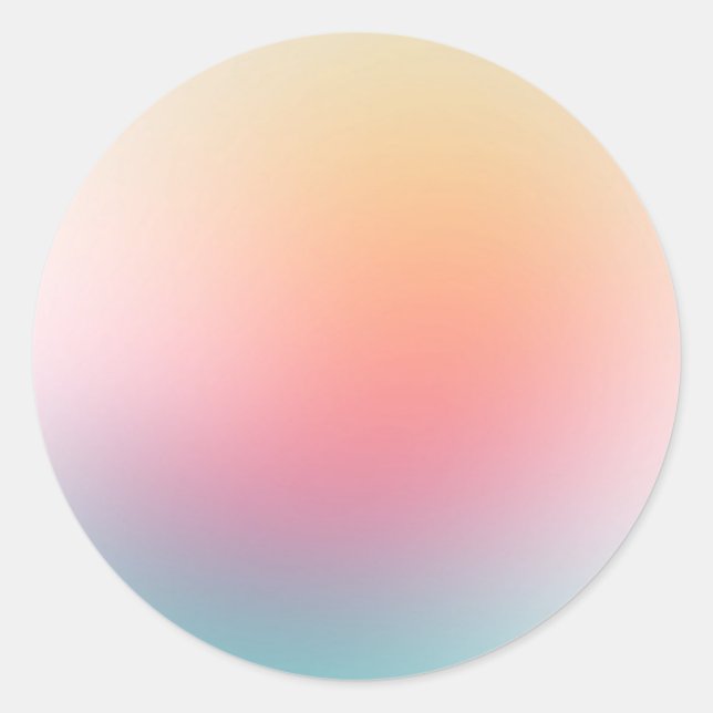 Benutzerdefinierte Blindvorlage Rosa Blau Lila Gel Runder Aufkleber (Vorderseite)