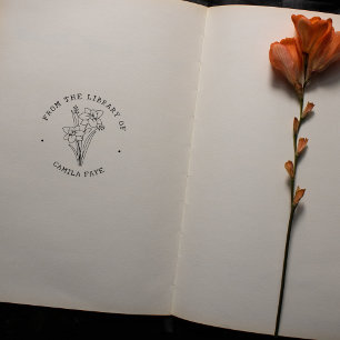 Benutzerdefinierte Blume aus der Bibliothek von Gummistempel